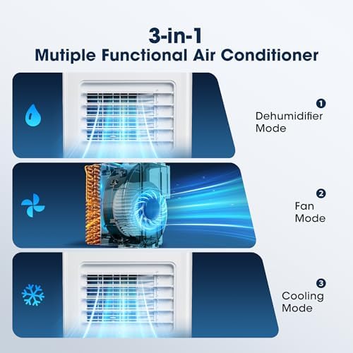 Wattsmart 8000BTU Portable AC Unit with App and Remote Control