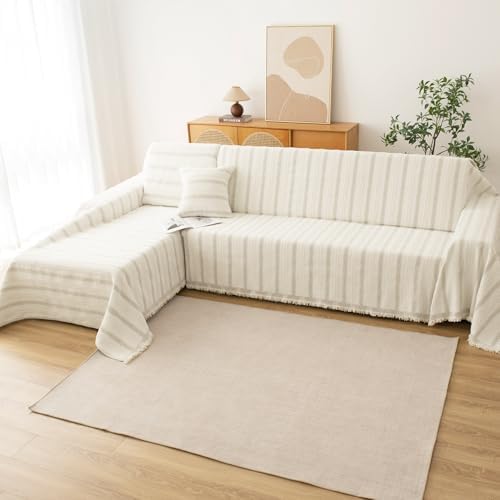 KaviKon Boho Sofa Cover for Dogs with Tassels