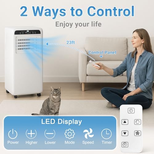 Stopsad 10000BTU Portable Air Conditioner with 3-in-1 Functions