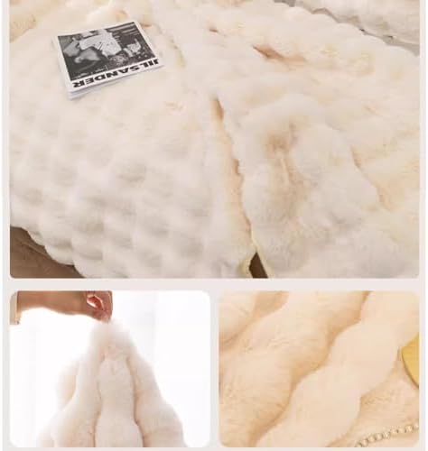 YOCOVER Rabbit Plush Sofa Cover Black Gray 1pc 28x28