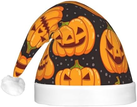 Halloween Pumpkin Print Christmas LED Hat for Festive Events