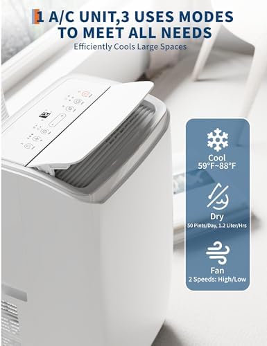 GarveeTech 14000 BTU Portable AC with Remote Control