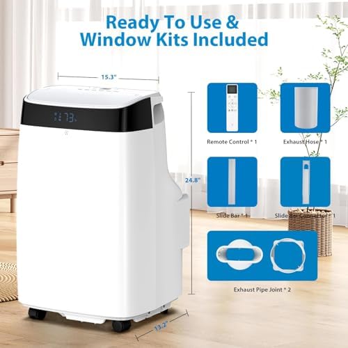 GarveeLife 10000 BTU Portable Air Conditioner for 450 SqFt Room