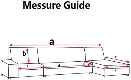 Lovecover Sectional Sofa Throw Cover - 1 Piece 35x47inch