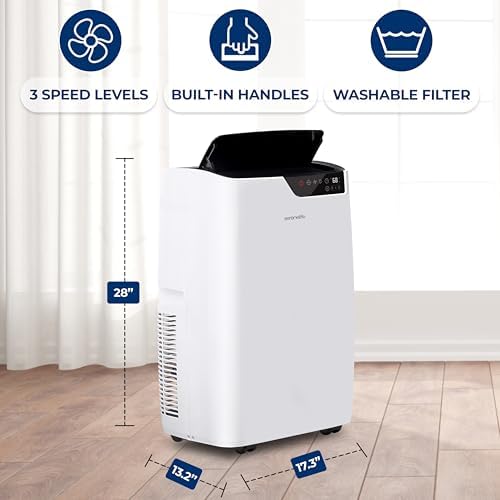 SereneLife 14000 BTU Portable AC with Heating and Dehumidifier