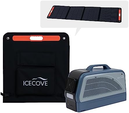 IceCove Portable AC with Solar Panel and Battery 2500BTU