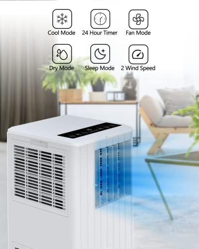 GarveeTech 8000 BTU Portable AC Unit for Bedroom 350 sqft