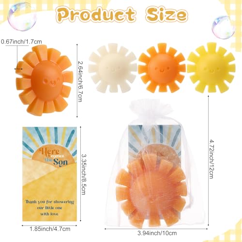 60 Sets Here Comes the Son Baby Shower Favors 1