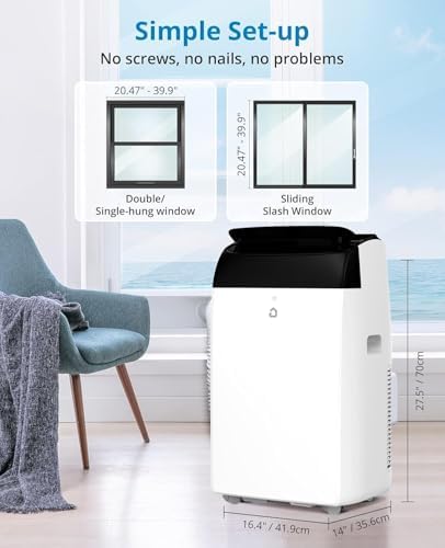 KYBOLT 14000 BTU Portable AC Unit with Dehumidifier and Fan
