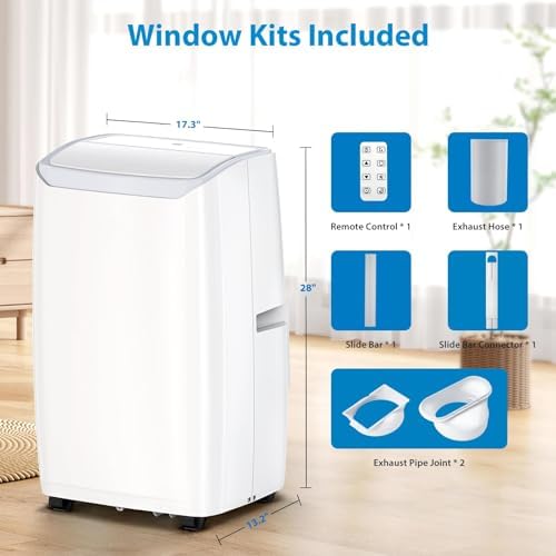 14000 BTU Portable Air Conditioner with 3-in-1 Function