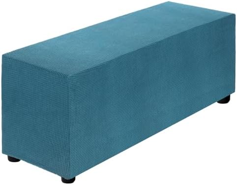 Uxcell Stretch Ottoman Cover Dark Cyan 40-50