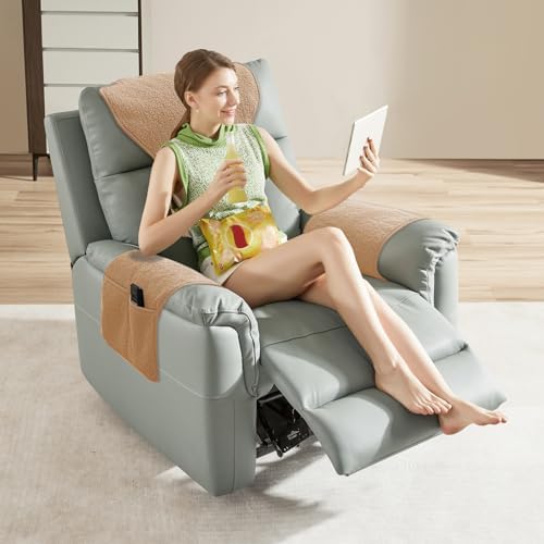 NANSHINE 3Pcs Recliner Slipcovers with Storage Pockets 1