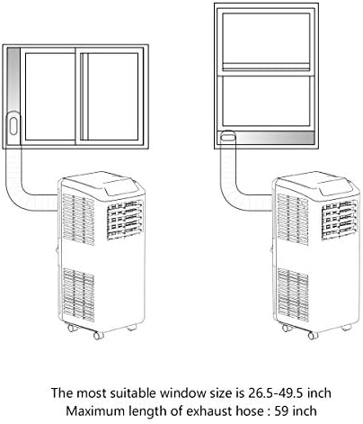 COSTWAY 8000 BTU Portable Air Conditioner with Dehumidifier Function and Remote Control