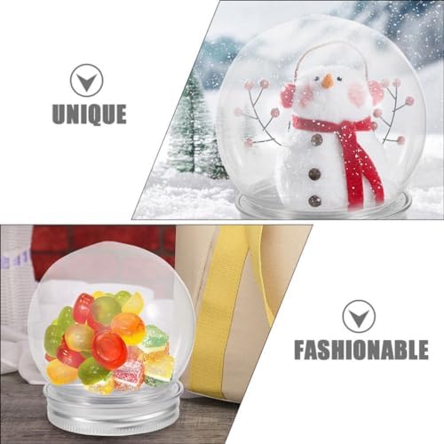 Cabilock 10pcs Clear Plastic Candy Storage Jars for Parties and Events