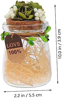 4Pcs Assorted Candy Bottles with Flower Lids 1