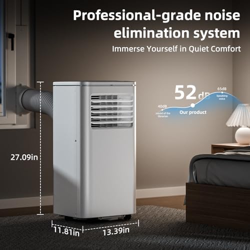 Antarctic Star 8000 BTU Portable AC Unit with Fan and Dehumidifier