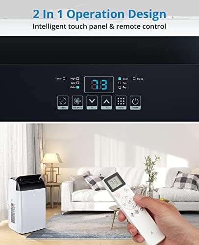 Towallmark 12000 BTU Portable Air Conditioner with Remote Control