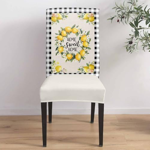 TweetyBed Chair Covers with Lemon Flowers Wreath Design