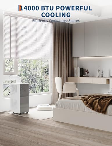 GarveeTech 14000 BTU Drainage Free Portable AC Unit for Bedroom