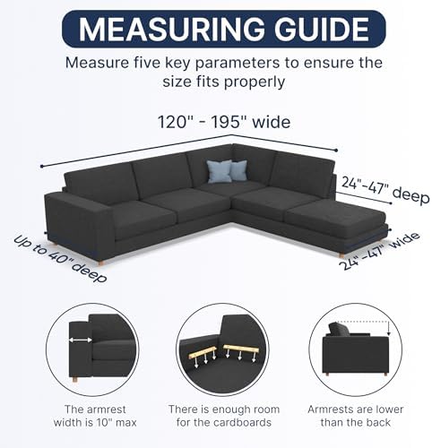 PAULATO BY GAICO Sectional Sofa Cover - Mango Right Facing