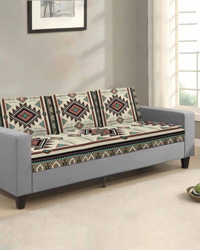 Native American Western Sofa Cushion Covers - Washable and Stretchable