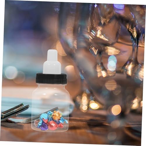 PRETYZOOM 12Pcs Transparent Candy Bottles for Party Favors 1