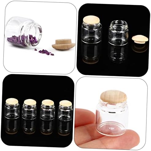 Cabilock 4Pcs Scale House Decor Mini Jars and Bottles