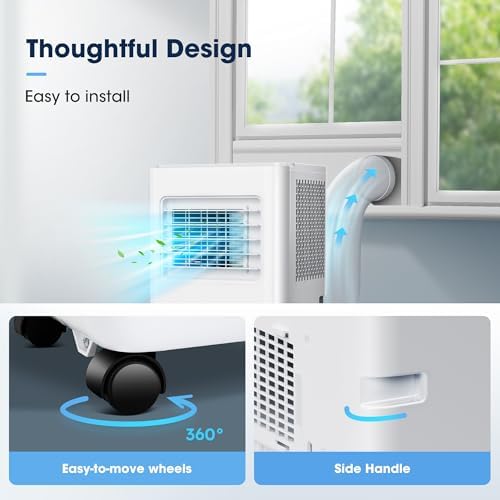 Wattsmart 8000BTU Portable AC Unit with App and Remote Control