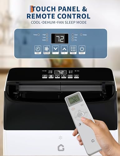GarveeLife 12000 BTU Portable Air Conditioner with Remote Control and Fan Modes