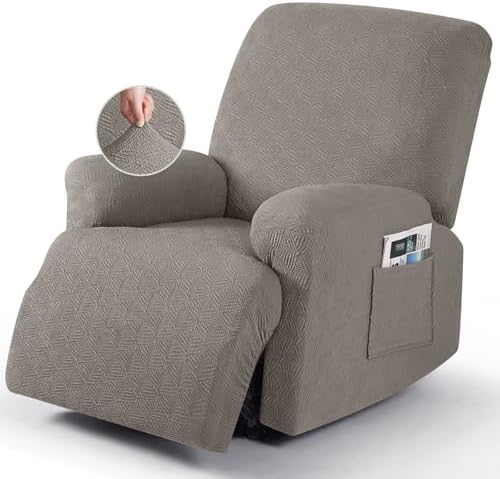 Timeles Extra Wide Recliner Chair Cover Taupe