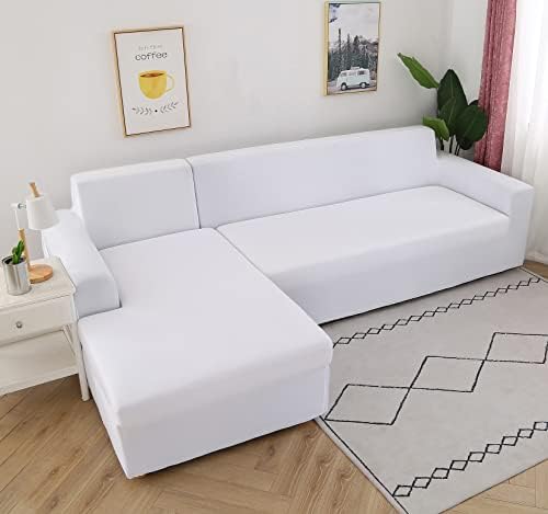 ELEOPTION L-Shape Sectional Sofa Slipcover 2 Piece