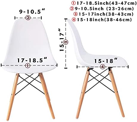 Nyxarx Dining Chair Covers Set of 6 Light Grey