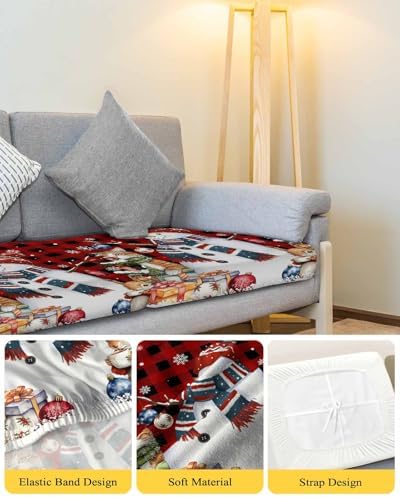 Christmas Snowflake Sofa Cushion Covers - Washable and Stretchable