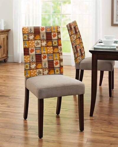 4pcs Fall Chair Back Covers Set Thanksgiving Decor