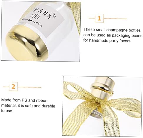 12pcs Bottle-shaped Wedding Treat Boxes with Silver and Gold Stickers 1
