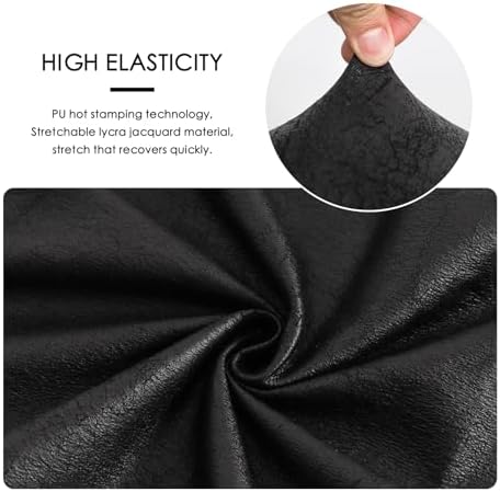 FORCHEER Stool Covers Set of 4 Black Bar Stool Chair Covers with Backs