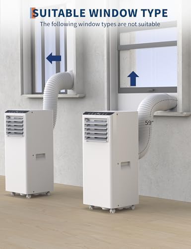 GarveeLife 8500 BTU Portable AC Unit White