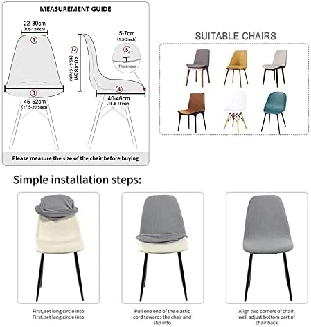 Stretch Shell Chair Covers Velvet Mid Century Modern Armless Lounge Slipcover