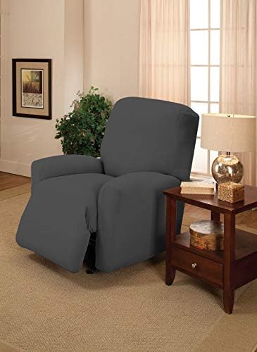 Madison Stretch Jersey Grey Recliner Slipcover