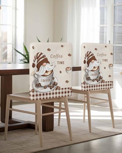 UYULILOY Coffee Time Chair Covers Set of 4