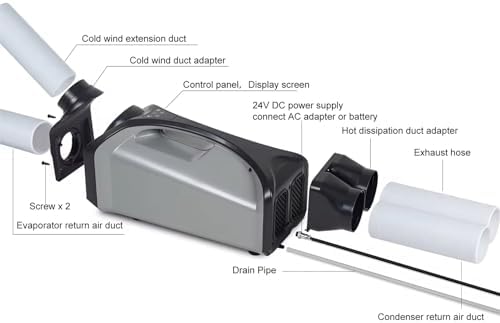 Aniwini 2550 BTU Portable AC for Room Tent Car RV Camping