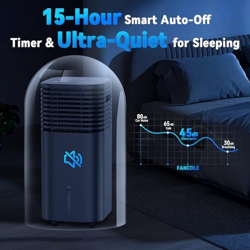 FANCOLE Windowless Portable Air Conditioner with 4 Modes and 3 Speeds