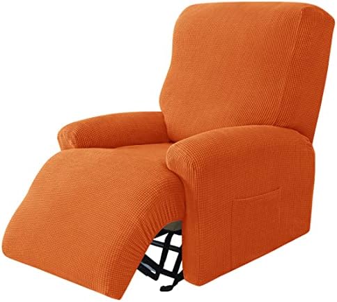 YOPOIY 4 Piece Recliner Slipcover - Orange