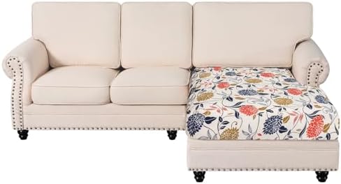 SearchI Stretch Printed Sofa Cushion Covers with Elastic Bottom