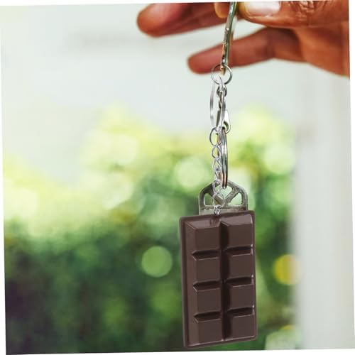 Cabilock 4pcs Realistic Chocolate Model Keychains