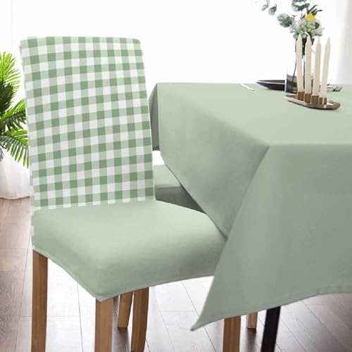 TweetyBed Sage Green Dining Chair Slipcovers Set of 4