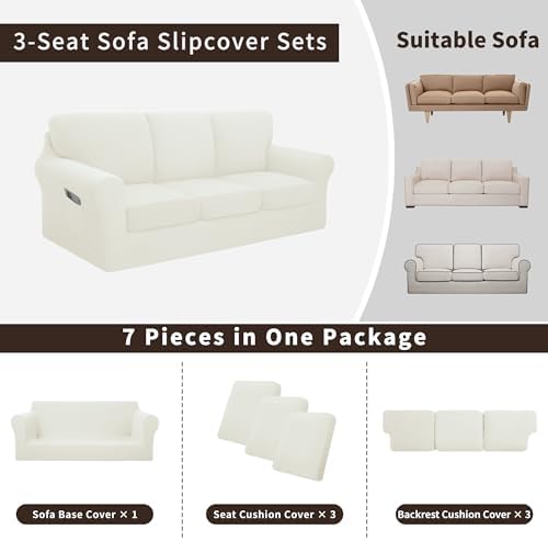 Easy-Going 7 Piece Stretch Sofa Cover Set