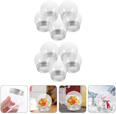 ABOOFAN 10Pcs Clear Fillable Candy Bottles for Parties