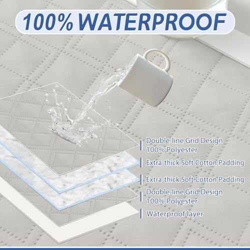 Arfntevss Waterproof L-Shaped Sectional Sofa Cover