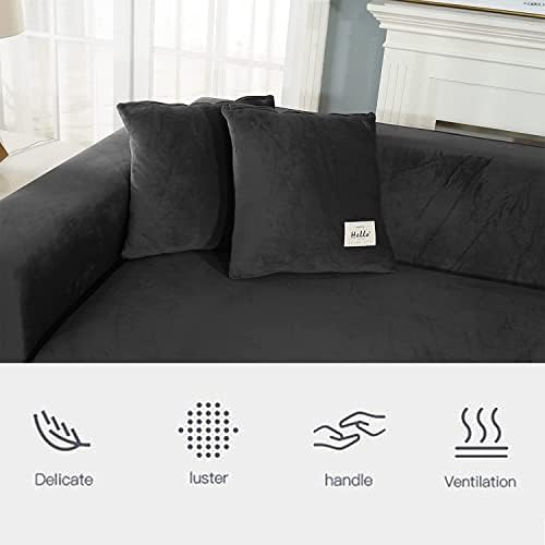 L U Shape Sofa Cover with Elastic Bottom and Stretch Design